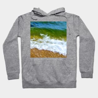 Ocean Waves Meet The Sand Hoodie
